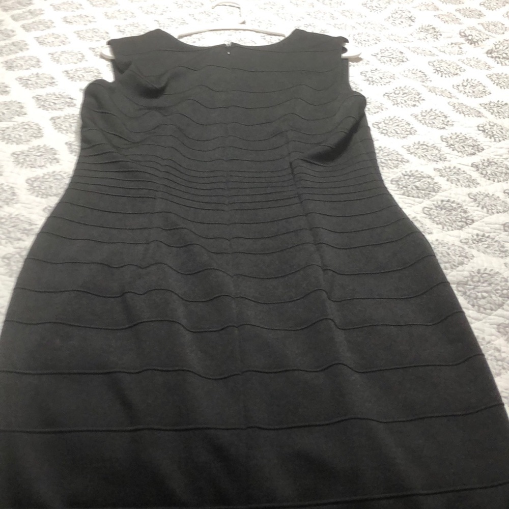 Margaret M Black Textured Knit Sleeveless Dress XL - Picture 2 of 6